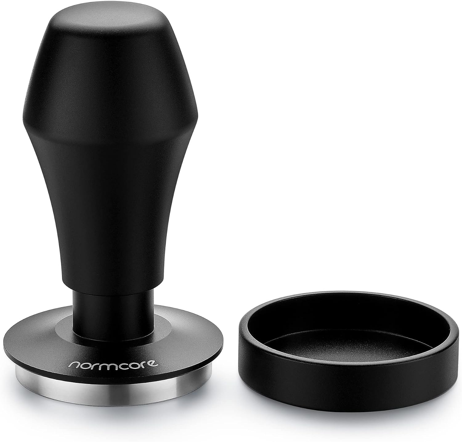 aesthetic coffee station Normcore V4 spring-loaded coffee tamper