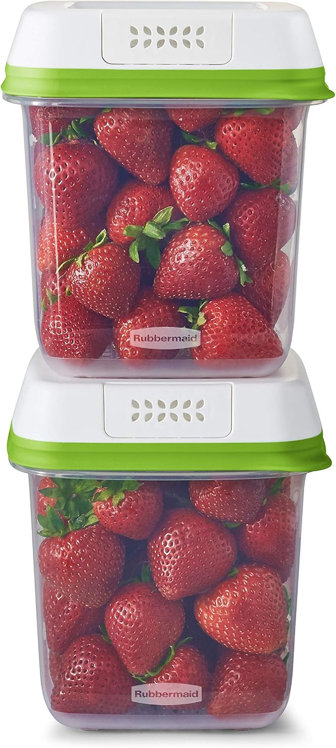 fridge organization aesthetic Rubbermaid FreshWorks produce saver