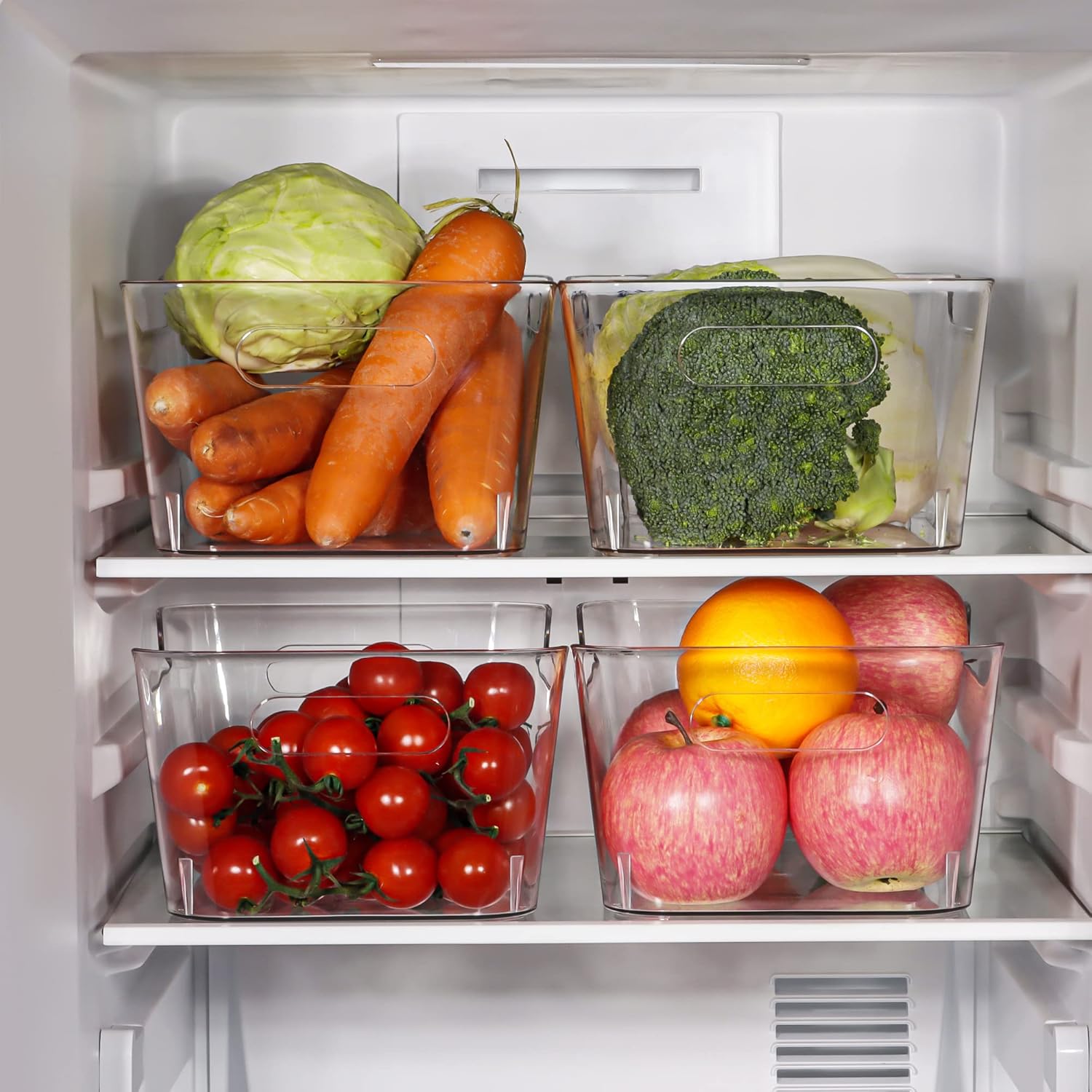fridge organization aesthetic Tiawudi storage bins